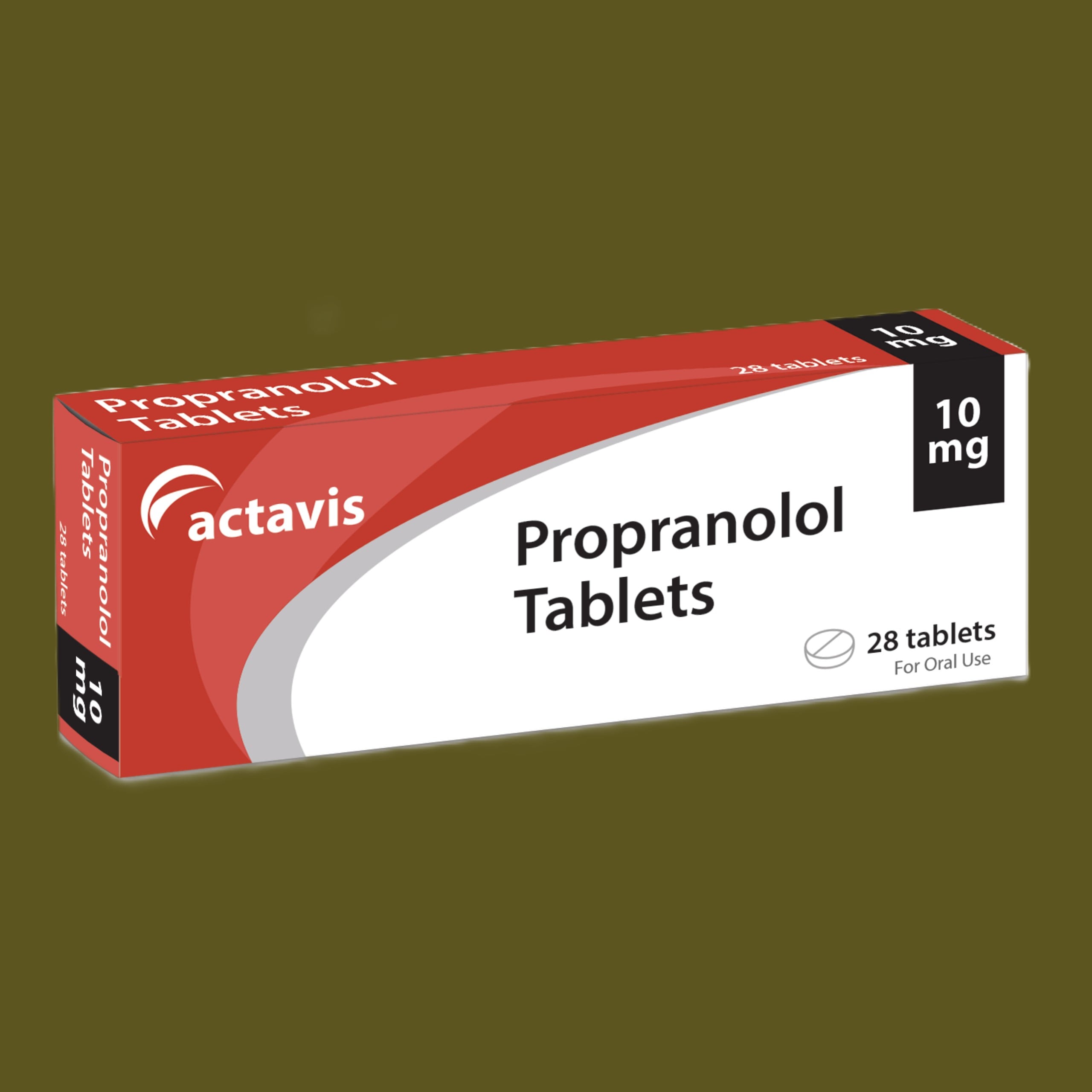 Propranolol tabletter æske med 28 stk.