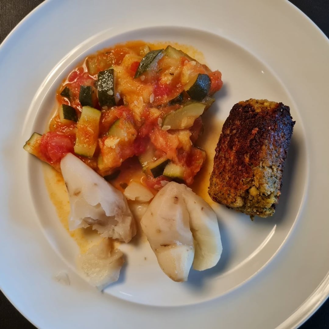 Falafel m jordskokker og squashragout