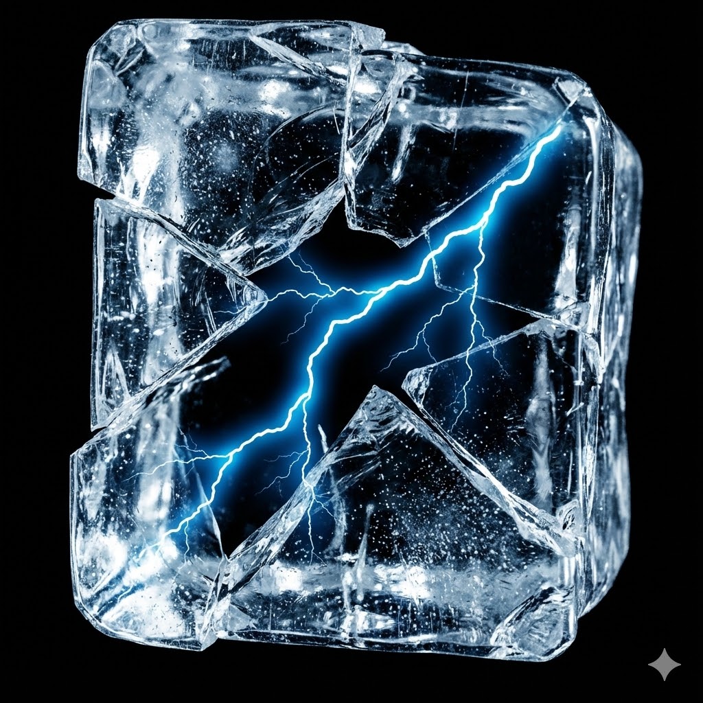 German New Medicine (GNM) symboliseret ved en isterning med en blå årelignende forgrening inden i.