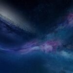 Nærdødsoplevelse symboliseret ved blåt abstrakt billede.