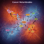 Metaboliske principper. Her er et billede, der viser kræftmetabolismen på en mere abstrakt og stiliseret måde