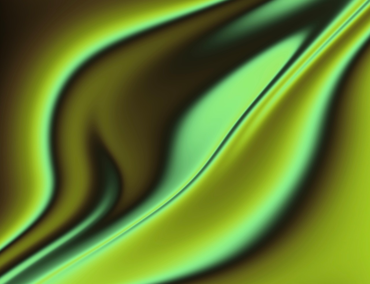 Deep oscillation behandling symboliseret ved grønne bølgende formationer i forskellige toner.