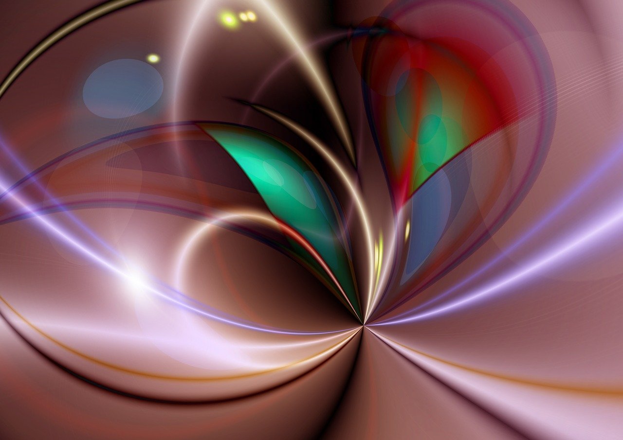 Deep oscillation behandling symboliseret ved brunlige og grønne nuancer der danner sløjfelignende kurver.