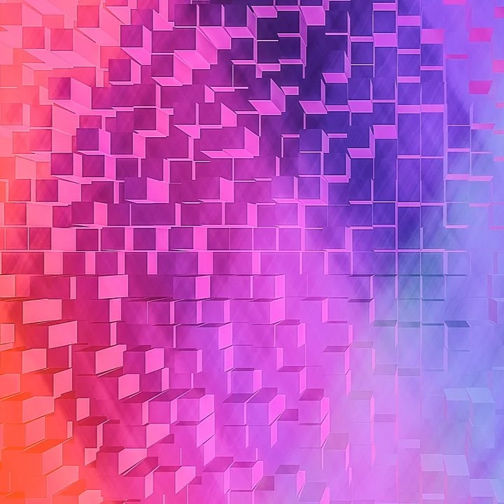 Magnetisk hypertermi symboliseret ved bittesmå firkanter, der er lidt forskudte i forhold til hinanden. Farver fra lilla til rødlig.