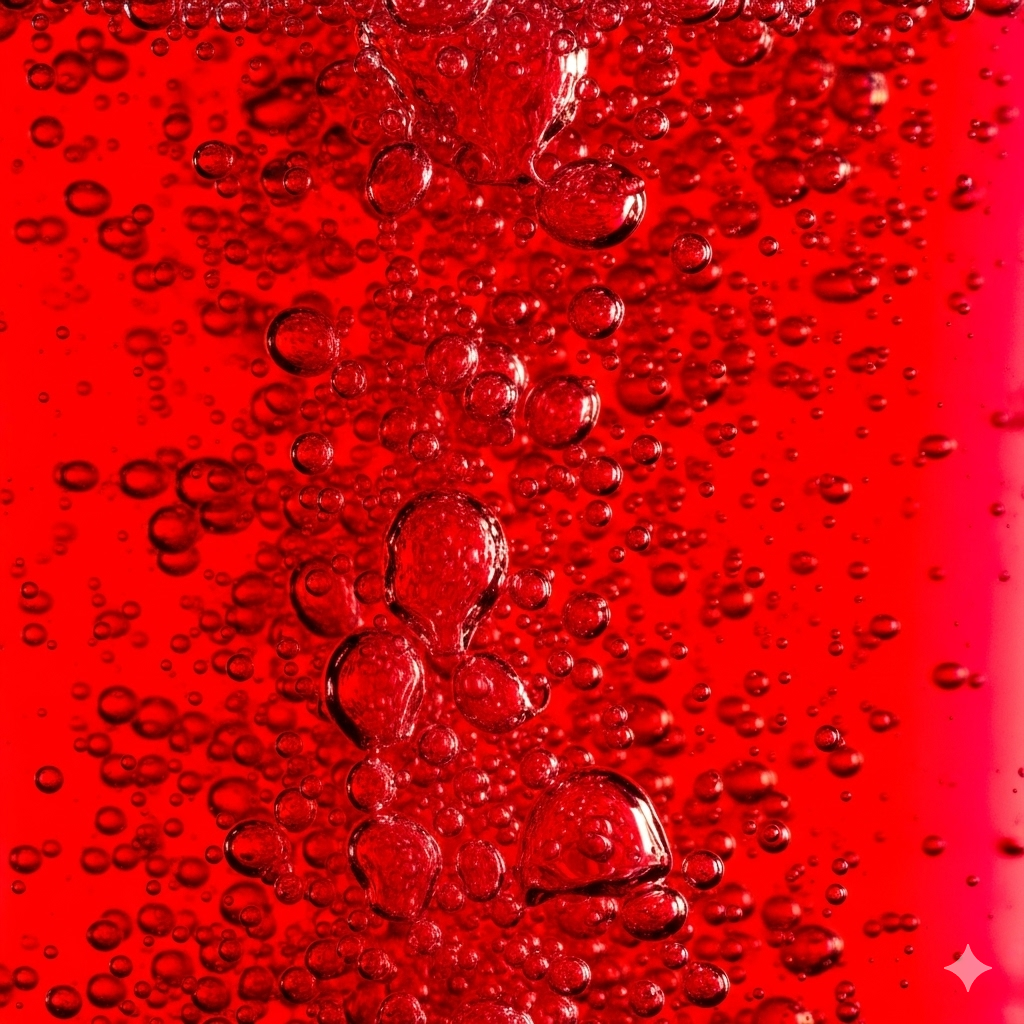 Tilsætningsstoffer og sødemidler symboliseret ved rødt pulver der dækker hele fladen.