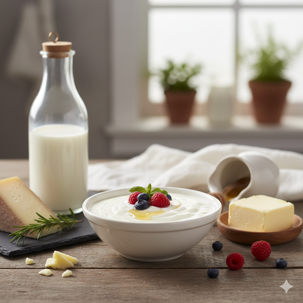 Hvad med mælkeprodukter og kræft. Mejeriprodukter og kræft. Mælk og kræft. Væksthormoner. IGF-1. Calcium og tarmkræft. Mættet fedt. Komplementær kost.