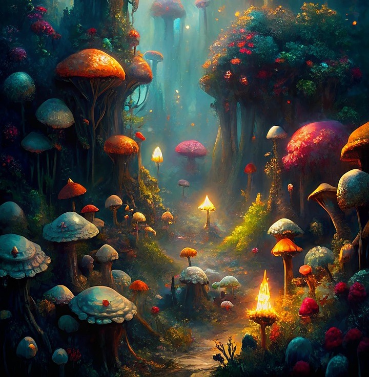 Optimer fordøjelse og tarmflora symboliseret ved et billede af et hulrum med blå og røde partikler der kan være bakterier eller nedbrudt føde.