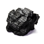 Aktivt kul symboliseret ved et stykke aktivt kul.