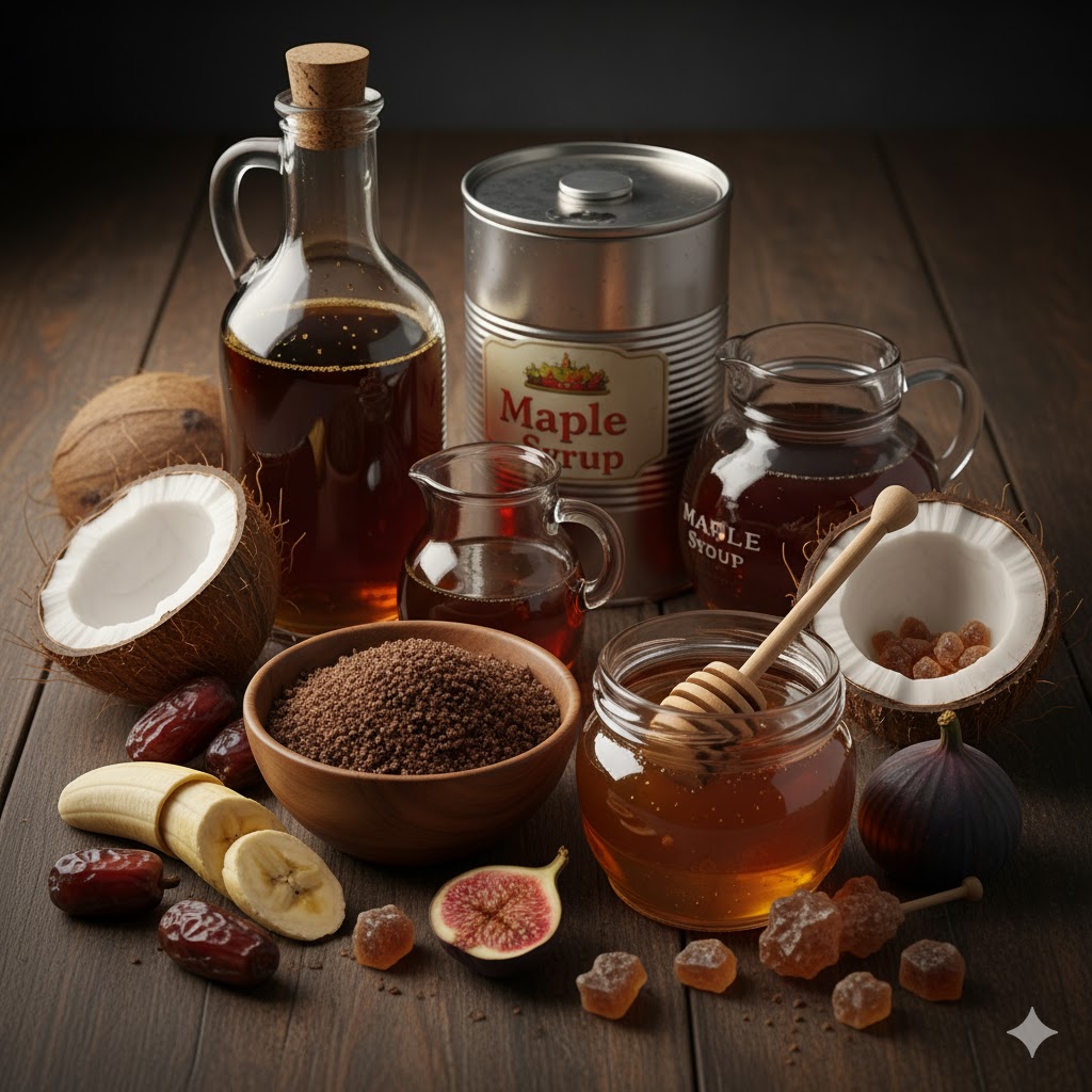 Naturlige sædestoffer, sirup, honning, dadler