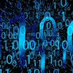 Protokoller ved kræft symboliseret ved oversigt over 1-taller og 0-er i blå farave.