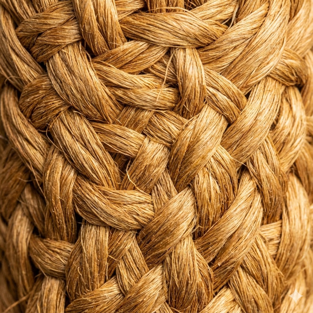 Dr Raths Protokol symboliseret ved helt tæt net i sisal.