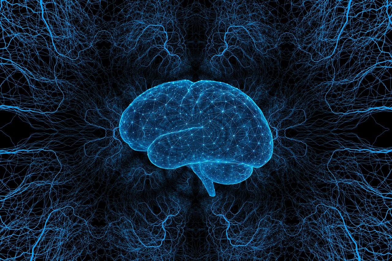 Stanislaw Burzynski Protokol symboliseret ved en illustration af en hjerne i blå farver.