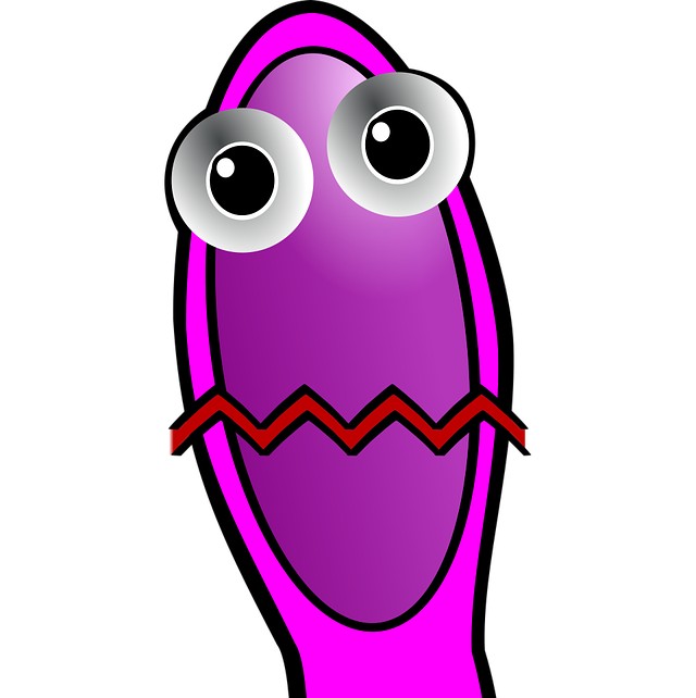 FLCCC-Protokol symboliseret ved tegning af hoved på en lyserød orm, der har zig-zag mund.