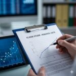 Honikiol symboliseret ved en notesblok og en pc-skærm med grafer bag denne.