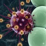 Pao Pereira symboliseret ved nogle glatte grønne celler, der vanskeliggør at en takket rød celle kan sætte sig fast.