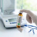 Piperin symboliseret ved et brunt hætteglad der holdes op mod en vægt.