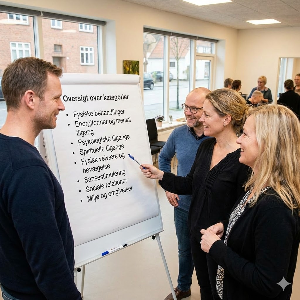 Sikre tiltag symboliseret ved en planche og en gruppe mennesker der studerer den.