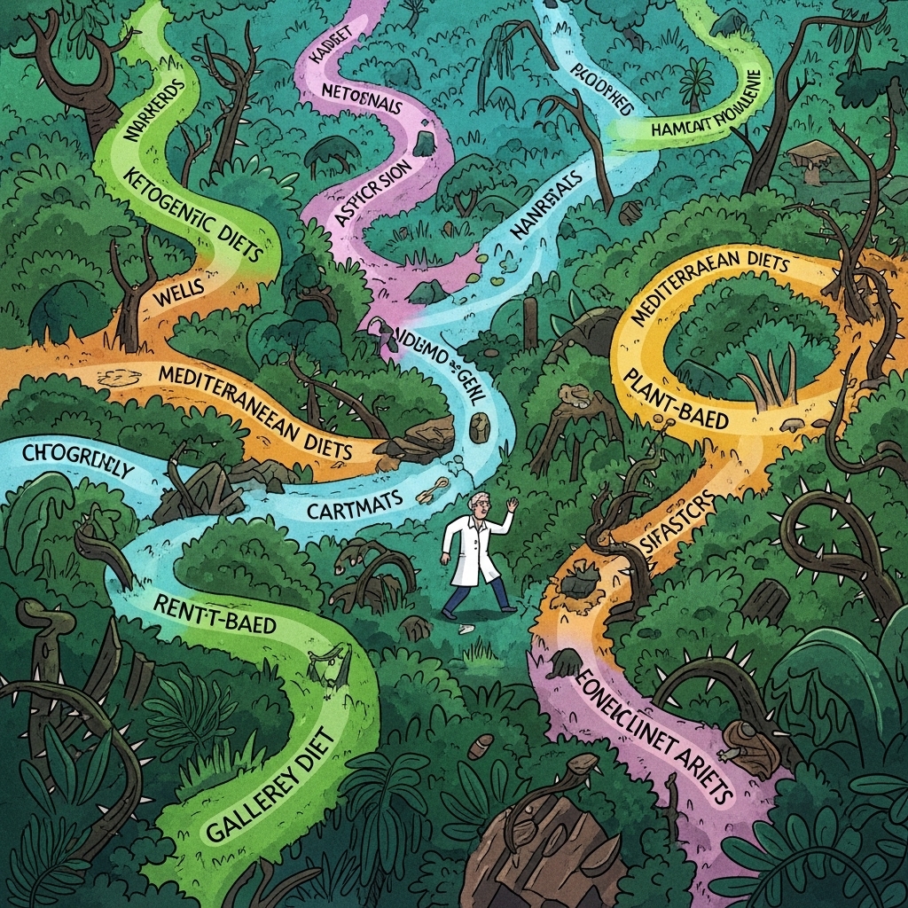 Different roads in drawings.